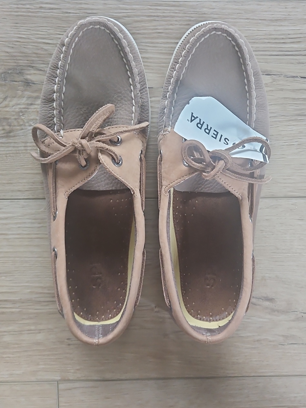 Sperry Topsider Women's Light Tan Suede Boat Shoes Moccasins Loafere - Picture 4 of 6